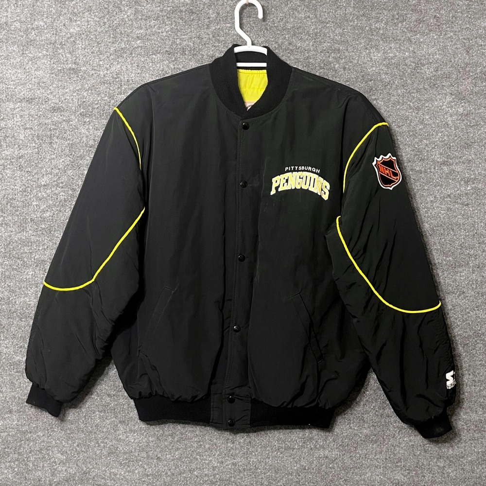 Vintage Pittsburgh Penguins Starter Jackey Men's XL Stanley Cup Champions Bomber